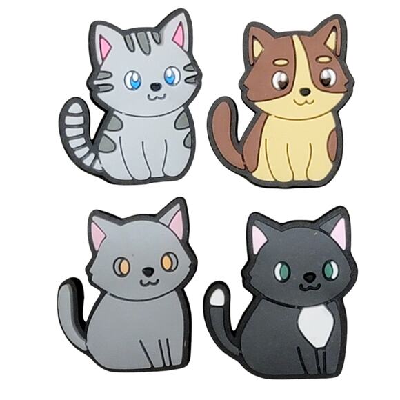 Cat Shoe‎ Charms Lot 15 Pc Kitten Kitty Pet Feline Multicolor Bundle Gift - Picture 4 of 5